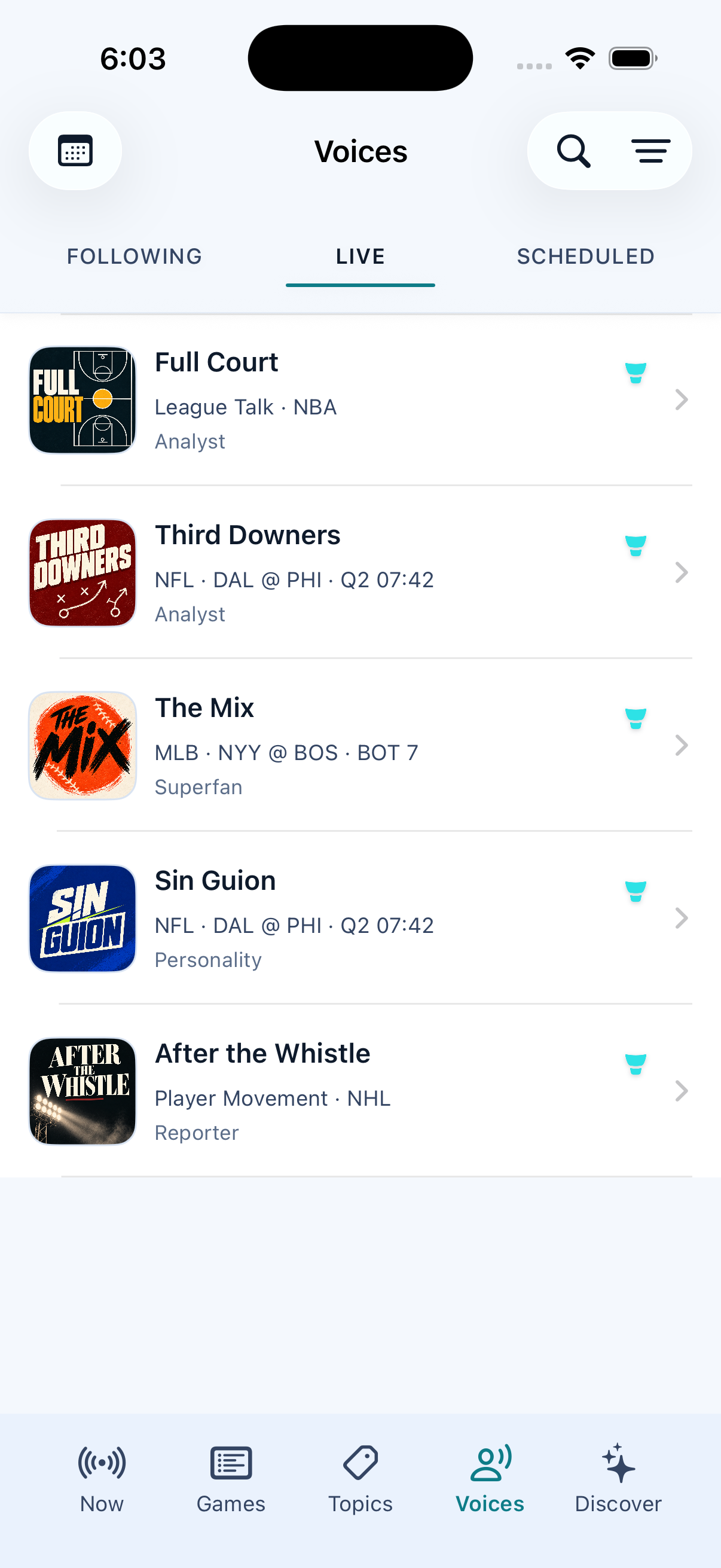 Preview of the Blipside listener playback experience.